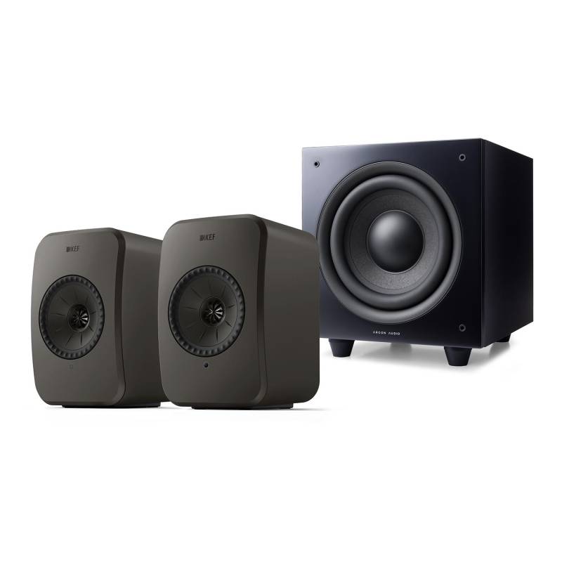 KEF LSX II LT + MALMÖ SUB 8 Stereo-Anlage für TV von KEF