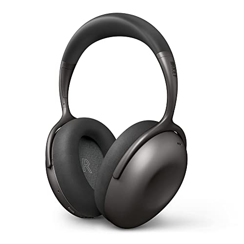 KEF Mu7 Kabelloser Kopfhörer mit aktiver Geräuschunterdrückung, Charcoal Grey von KEF