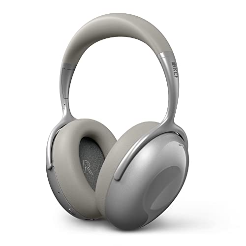 KEF Mu7 Kabelloser Kopfhörer mit aktiver Geräuschunterdrückung, Silver Grey von KEF