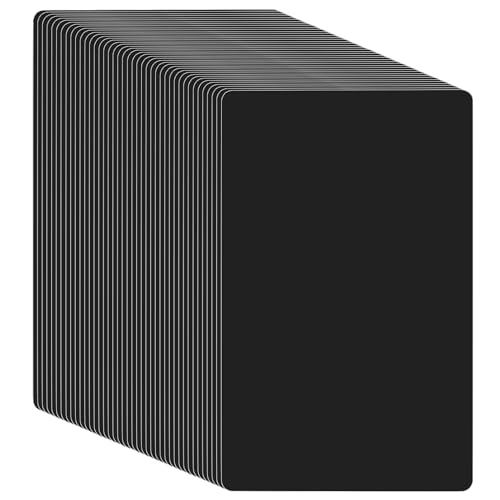 KEILEOHO 150 Stück Aluminium Visitenkarten Blanko Schwarz, 86x54x0.21mm Metall Visitenkarten Rohlinge, Alu Karte Leere Visitenkarten für Büro DIY Geschenkkarten Lasermarkierung KEILEOHO 150 Stück Aluminium Visitenkarten Blanko Schwarz, 86x54x0.21mm Metall Visitenkarten Rohlinge, Alu Karte Leere Visitenkarten für Büro DIY Geschenkkarten Lasermarkierung von KEILEOHO