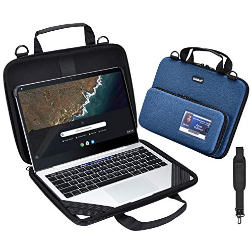 KEISKEI Laptoptasche, Chromebook-Tasche mit Tasche und Schulterriemen, MacBook Air 13, Blau von KEISKEI
