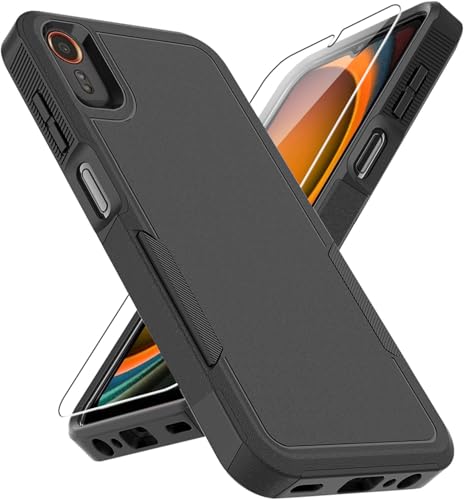 KEKBOXQ Handyhülle für Samsung Galaxy XCOVER 7 5G Hülle mit 1 Stück Panzer Schutz Glas,Militärischer Stoßfest Handyhülle, robust Silikon Kratzfest Schutzhülle Anti-Fingerabdruck Case, Schwarz KEKBOXQ Handyhülle für Samsung Galaxy XCOVER 7 5G Hülle mit 1 Stück Panzer Schutz Glas,Militärischer Stoßfest Handyhülle, robust Silikon Kratzfest Schutzhülle Anti-Fingerabdruck Case, Schwarz von KEKBOXQ