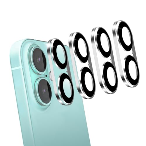 KEKBOXQ Kameraschutz für iPhone 16 Plus/iPhone 16 [4 Stück],iPhone 16 Plus Kameraschutz folie,Ultra HD klar Anti-Kratzer 9H Kamera Schutz folie für 16 Plus/iPhone 16,Transparent von KEKBOXQ