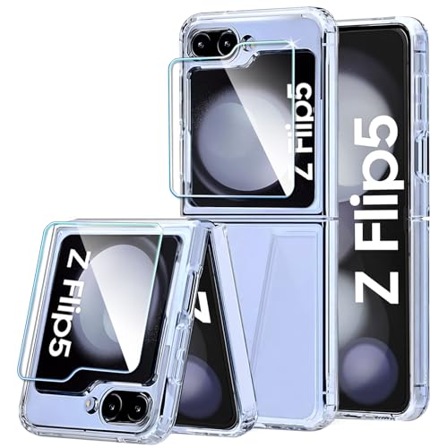 KEKBOXQ Samsung Z Flip 5 Hülle,Samsung Galaxy Z Flip5 5G Transparent Case Kratzfest Stoßfest Silikon Schutzhülle Dünn Cover Handyhülle für Samsung Flip 5 5G,Crystal Clear KEKBOXQ Samsung Z Flip 5 Hülle,Samsung Galaxy Z Flip5 5G Transparent Case Kratzfest Stoßfest Silikon Schutzhülle Dünn Cover Handyhülle für Samsung Flip 5 5G,Crystal Clear von KEKBOXQ