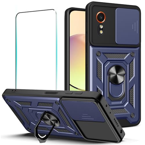KEKBOXQ für Samsung Galaxy XCOVER 7 5G Hülle, Kameraschutz Handyhülle mit 1 Stück Panzer Schutz Glas, Militärqualität Schutzhülle, robust,stoßfest, Metall Ring Ständer case Cover für x Cover 7 Blau KEKBOXQ für Samsung Galaxy XCOVER 7 5G Hülle, Kameraschutz Handyhülle mit 1 Stück Panzer Schutz Glas, Militärqualität Schutzhülle, robust,stoßfest, Metall Ring Ständer case Cover für x Cover 7 Blau von KEKBOXQ