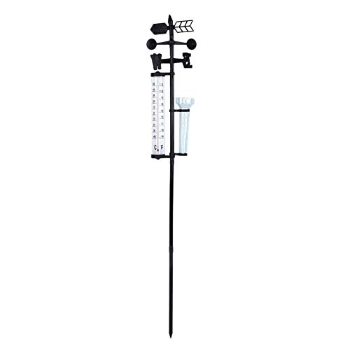 KELING Garten Wetter Station, Wetterstation Regen Messer, Windmesser Regenmesser und Thermometer für Garten, Bauernhof, Feld KELING Garten Wetter Station, Wetterstation Regen Messer, Windmesser Regenmesser und Thermometer für Garten, Bauernhof, Feld von KELING