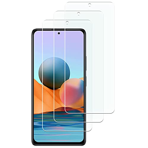 [3 Stück] KELOLIN Panzer Schutz Glas Schutzfolie Kompatibel mit Xiaomi Redmi Note 10 Pro, 9H Härte, Anti-Kratzen, Anti-Bläschen, HD-Klar Schutzfolie für Xiaomi Redmi Note 10 Pro von KELOLIN