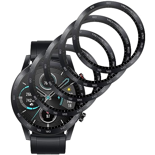 [4 Stück] KELOLIN Schutzfolie kompatibel mit Honor Magic Watch 2 46MM, 3D Gebogene Kanten, Kratzfest, HD Ultra Bruchsicherer Flexibler Displayschutzfolie für Honor Magic Watch 2 46MM von KELOLIN