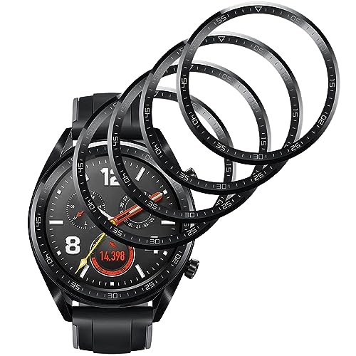 [4 Stück] KELOLIN Schutzfolie kompatibel mit Huawei Watch GT 3 46mm, 3D Gebogene Kanten, Kratzfest, HD Ultra Bruchsicherer Flexibler Displayschutzfolie für Huawei Watch GT 3 46mm von KELOLIN