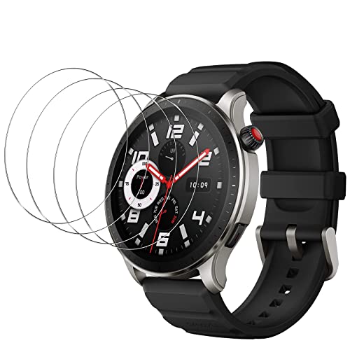 [4 Stück] KELOLIN für Amazfit GTR 4 für Panzer Schutz Glas Schutzfolie, 9H Härte, Kratzfest, Blendfrei, HD Displayschutzfolie für Amazfit GTR 4 von KELOLIN