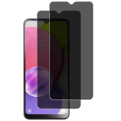 KELOLIN [2 Stück für Samsung Galaxy A03s Privatbildschirm für Panzerglas, 9H Härte, Anti-Spy, Anti-Kratzen, Sichtschutz Schutzfolie Kompatibel mit Samsung Galaxy A03s von KELOLIN