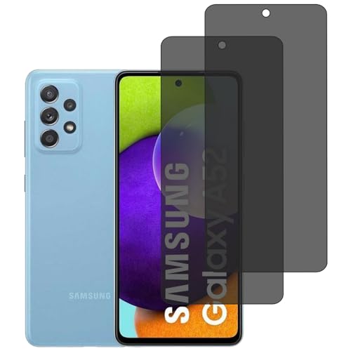 KELOLIN [2 Stück für Samsung Galaxy A52 5G Privatbildschirm für Panzerglas, 9H Härte, Anti-Spy, Anti-Kratzen, Sichtschutz Schutzfolie Kompatibel mit Samsung Galaxy A52 5G von KELOLIN