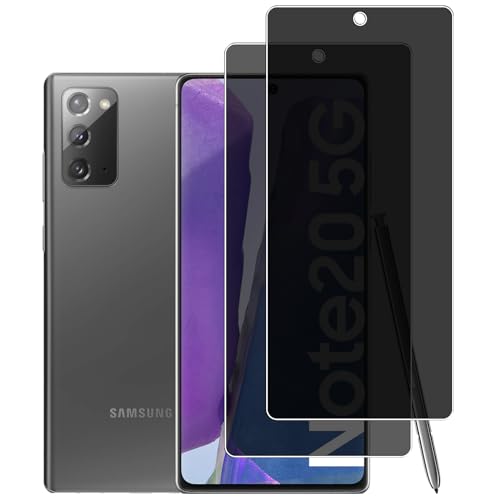 KELOLIN [2 Stück für Samsung Galaxy Note 20 5G Privatbildschirm für Panzerglas, 9H Härte, Anti-Spy, Anti-Kratzen, Sichtschutz Schutzfolie Kompatibel mit Samsung Galaxy Note 20 5G KELOLIN [2 Stück für Samsung Galaxy Note 20 5G Privatbildschirm für Panzerglas, 9H Härte, Anti-Spy, Anti-Kratzen, Sichtschutz Schutzfolie Kompatibel mit Samsung Galaxy Note 20 5G von KELOLIN