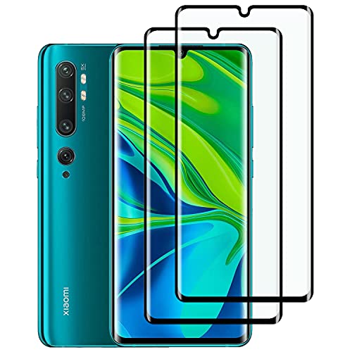 KELOLIN [2 Stück] für XiaoMi Note 10 Panzer Schutz Glas Schutzfolie 3D Vollständige Abdeckung [9H Härte] [HD Anti-Scratch] Displayschutzfolie Kompatibel mit XiaoMi Note 10/Note 10 Pro/Note 10 Lite von KELOLIN