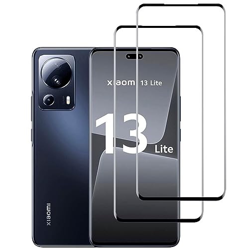 KELOLIN [2 Stück] für Xiaomi 13 Lite 5G Panzerglas Schutzfolie,3D Vollständige Abdeckung [9H Härte] [Anti-Scratch] [No-Bubble] Displayschutzfolie für Xiaomi 13 Lite 5G von KELOLIN