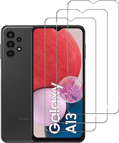 KELOLIN [3 Stück] Kompatibel mit Samsung Galaxy A13 4G für Panzer Schutz Glas Schutzfolie, 9H Härte, Anti-Kratzen, Anti-Bläschen, HD-Klar Bildschirm Schutzfolie für Samsung Galaxy A13 4G von KELOLIN