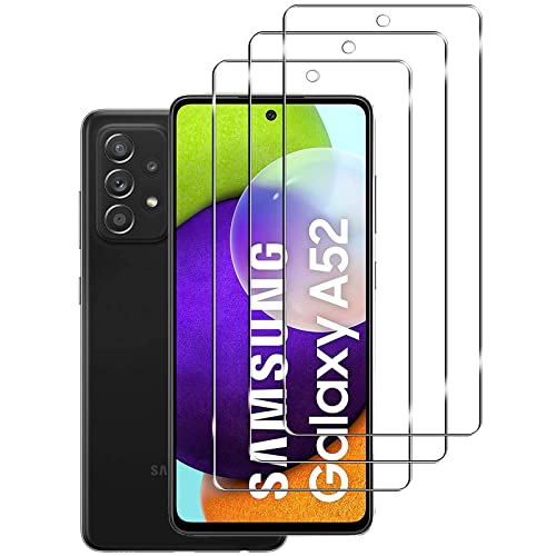 KELOLIN [3 Stück Kompatibel mit Samsung Galaxy A52/A52 5G/A52S 5G Panzer Schutz Glas Schutzfolie, 9H Härte, Anti-Kratzen, Anti-Bläschen, HD-Klar Bildschirm Schutzfolie für Samsung Galaxy A52 KELOLIN [3 Stück Kompatibel mit Samsung Galaxy A52/A52 5G/A52S 5G Panzer Schutz Glas Schutzfolie, 9H Härte, Anti-Kratzen, Anti-Bläschen, HD-Klar Bildschirm Schutzfolie für Samsung Galaxy A52 von KELOLIN