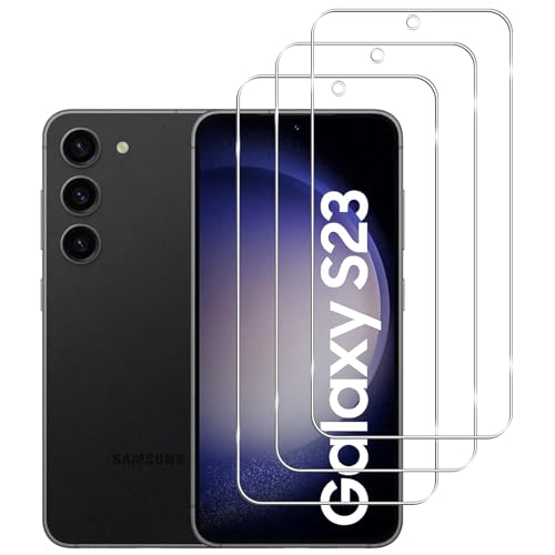 KELOLIN [3 Stück Kompatibel mit Samsung Galaxy S23 5G für Panzerglas Schutzfolie, 9H Härte, Anti-Kratzen, Anti-Bläschen, HD-Klar Bildschirm Schutzfolie für Samsung Galaxy S23 5G von KELOLIN