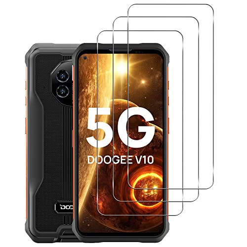 KELOLIN [3 Stück für DOOGEE V10 5G für Panzer Schutz Glas Schutzfolie, 9H Härte, Anti-Kratzen, HD-Klar Bildschirm Schutzfolie für DOOGEE V10 5G KELOLIN [3 Stück für DOOGEE V10 5G für Panzer Schutz Glas Schutzfolie, 9H Härte, Anti-Kratzen, HD-Klar Bildschirm Schutzfolie für DOOGEE V10 5G von KELOLIN