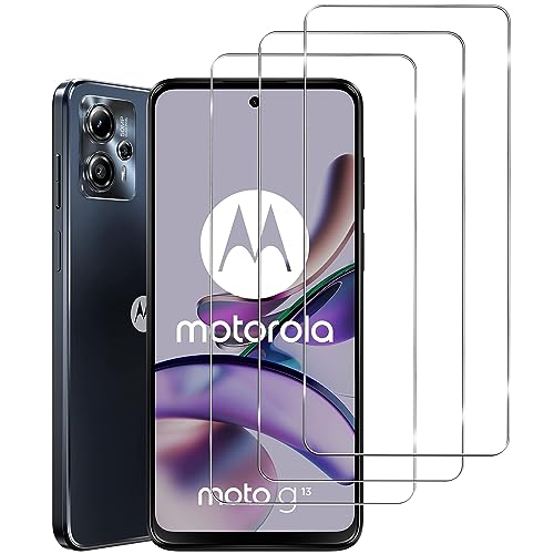 KELOLIN [3 Stück] für Motorola Moto G13/Moto G23 für Panzer Schutz Glas Schutzfolie, 9H Härte, Anti-Kratzen, Anti-Bläschen, HD-Klar Bildschirm Schutzfolie für Motorola Moto G13/Moto G23 von KELOLIN