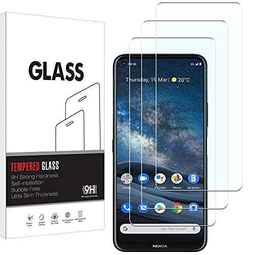 KELOLIN [3 Stück] für Nokia 8.3 5G Panzer Schutz Glas Bildschirm Schutzfolie, 9H Härte, Anti-Kratzen, Anti-Bläschen, HD-Klar Bildschirm Schutzfolie Kompatibel mit Nokia 8.3 5G von KELOLIN