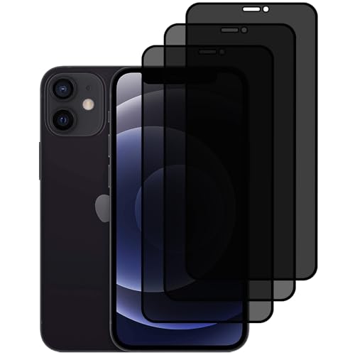 KELOLIN [3 Stück für iPhone 12 Mini Privatbildschirm für Panzerglas, 9H Härte, Anti-Spy, Anti-Kratzen, Sichtschutz Schutzfolie Kompatibel mit iPhone 12 Mini KELOLIN [3 Stück für iPhone 12 Mini Privatbildschirm für Panzerglas, 9H Härte, Anti-Spy, Anti-Kratzen, Sichtschutz Schutzfolie Kompatibel mit iPhone 12 Mini von KELOLIN