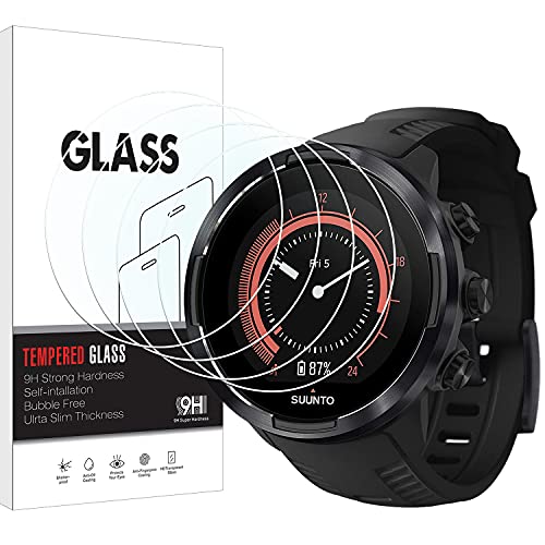KELOLIN [4 Stück kompatibel mit Suunto 9 Baro/Suunto 9 Panzer Schutz Glas Bildschirm Schutzfolie 9H Härte,Kratzfest, Blendfrei, Anti-Fingerprint Displayschutzfolie für Suunto 9 /Suunto 9 Baro KELOLIN [4 Stück kompatibel mit Suunto 9 Baro/Suunto 9 Panzer Schutz Glas Bildschirm Schutzfolie 9H Härte,Kratzfest, Blendfrei, Anti-Fingerprint Displayschutzfolie für Suunto 9 /Suunto 9 Baro von KELOLIN