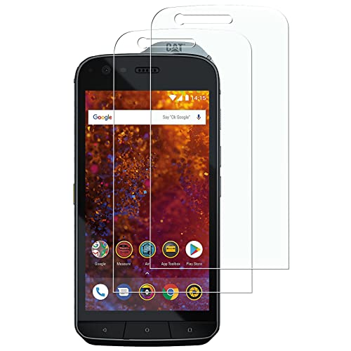 KELOLIN Kompatibel mit CAT S61 Panzer Schutz Glas Schutzfolie [2 Stück], 9H Härte, Anti-Kratzen, Anti-Fingerprint, Anti-Bläschen, HD-Klar Schutzfolie für CAT S61 von KELOLIN