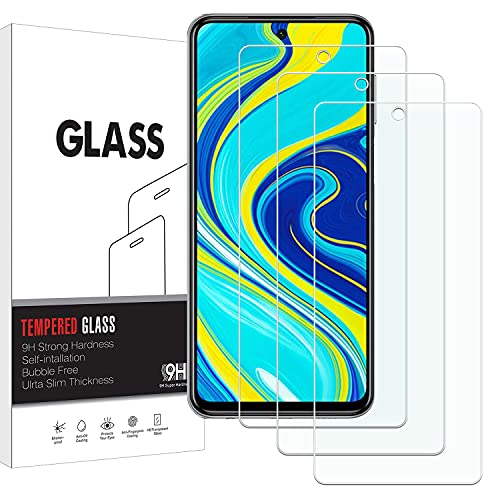 KELOLIN Kompatibel mit Xiaomi Redmi Note 9S/Note 9 Pro Panzer Schutz Glas Schutzfolie [3 Stück], 9H Härte, Anti-Kratzen, Anti-Bläschen, HD-Klar Schutzfolie für Xiaomi Redmi Note 9S/Note 9 Pro von KELOLIN