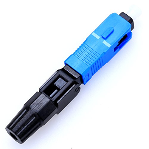 10 Stück SC Fiber Optical Quick Connector UPC Fast Connector Single Mode FTTH Fiber Cold Connection Telecom Level Fast Connector von KELUSHI