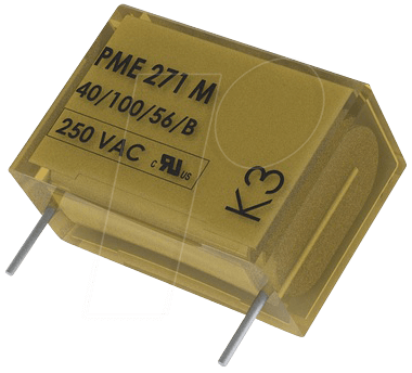 PME271M 2,2N 275 - Funkentstörkondensator, X2, 2,2 nF, 275 V, RM 10,0, 110°C, 20% von KEMET