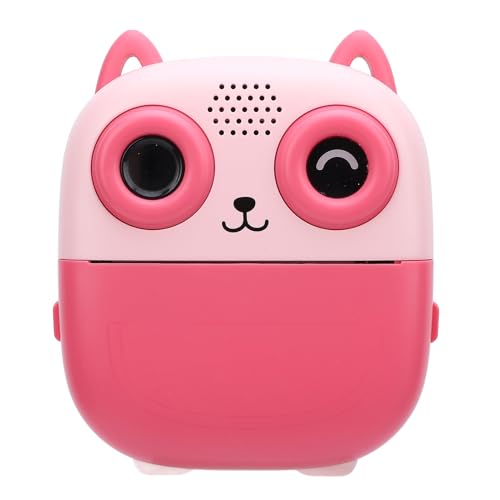 48 MP, 1080P-Digitalkamera, Thermodruck, Sofortbildkamera, 2,4-Zoll-Bildschirm, Musik-Gameplay, 1300-mAh-Akku, DIY-Graffiti mit Lustigen Bilderrahmen für Selfies (Rosa) von KENANLAN