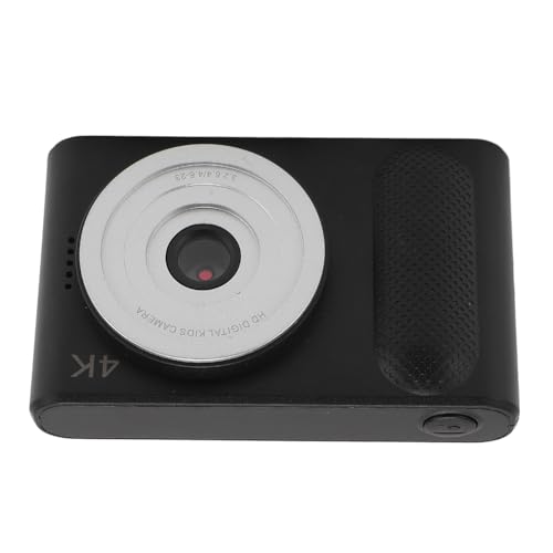 48MP HD 4K Digitalkamera, Kompaktkamera mit 16-fachem Digitalzoom, Tragbare Mikro-Spiegelreflexkamera mit 2,4-Zoll-TFT-Bildschirm für Reisefotografie, Vlogging, Einfache (Schwarz) von KENANLAN