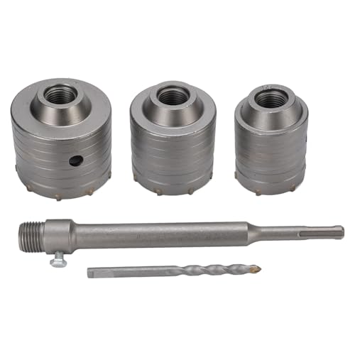 Beton-Lochsägen-Set, 55, 65, 75 Mm Durchmesser, 50 Mm Tiefe, aus Wolframstahl und YG8C-Legierung, Geeignet für Hohlziegel, Zementwände, Klimaanlagen, Rohre von KENANLAN