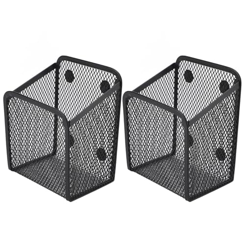KENANLAN Magnetpensibler Organizer mit Mesh -Aufbewahrungskorb, Stilvolle Markerbox für Büro, Schule, Zuhause, 3 Größen Erhältlich (-1217250004512) von KENANLAN