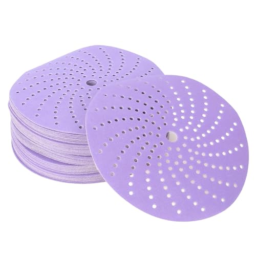 Keramikscheibe 320 Grit Schleifscheibe, Langlebig und Vielseitig, Rücken, 6 Zoll Keramik -Sandpapier für Holzmetallauto mit Poröser Entwurf Zur Staubreduktion von KENANLAN