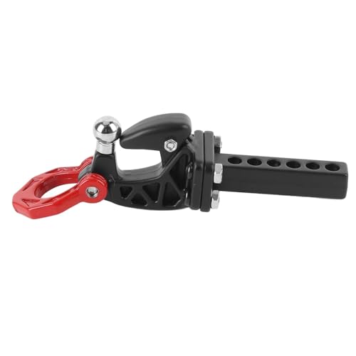 RC Metal Hitch Trailer Hook, Aluminium RC Anhängerkupplungs -Schlepphaken, Fachmännisch Gestalteter Anhängerkupplungsempfänger für SCX10 RC Crawler Accessoires, (Rot) von KENANLAN