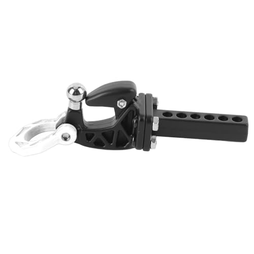 RC Metal Hitch Trailer Hook, Aluminium RC Anhängerkupplungs -Schlepphaken, Fachmännisch Gestalteter Anhängerkupplungsempfänger für SCX10 RC Crawler Accessoires, (Silber) von KENANLAN