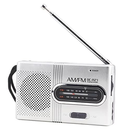 Tragbares AM/FMRadio mit Teleskopantenne, Eingebauter Lautsprecher, Standard-Ohrhörer-Jack für Music Player, AM Radio Receiver Tragbares AM/FMRadio mit Teleskopantenne, Eingebauter Lautsprecher, Standard-Ohrhörer-Jack für Music Player, AM Radio Receiver von KENANLAN