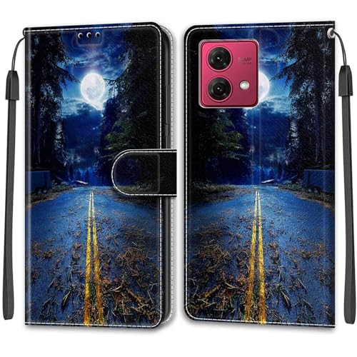 KENHONER Handyhülle für Motorola Moto G84 5G Hülle, Motorola Moto G84 5G Hülle, Premium Leder Stoßfeste Flip Case Hülle kompatibel Motorola Moto G84 5G von KENHONER