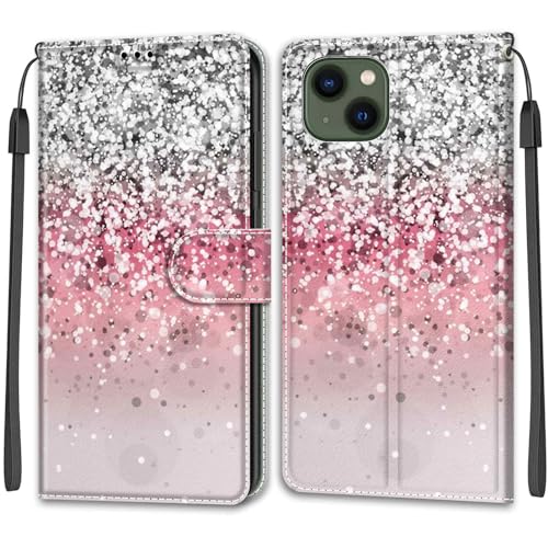 KENHONER Handyhülle für iPhone 13 / iPhone 14 Hülle, mit [Kartenfach] [Standfunktion] Stoßfeste Schutzhülle Klapphülle Handytasche Lederhülle kompatibel iPhone 13 / iPhone 14 von KENHONER