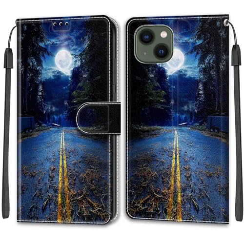 KENHONER Handyhülle für iPhone 13 / iPhone 14 Hülle, mit [Kartenfach] [Standfunktion] Stoßfeste Schutzhülle Klapphülle Handytasche Lederhülle kompatibel iPhone 13 / iPhone 14 von KENHONER