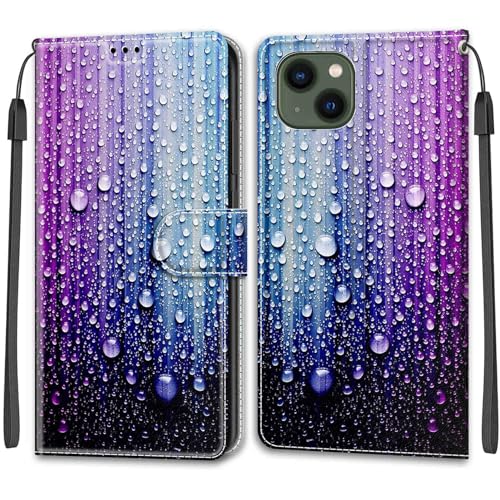 KENHONER Handyhülle für iPhone 13 / iPhone 14 Hülle, mit [Kartenfach] [Standfunktion] Stoßfeste Schutzhülle Klapphülle Handytasche Lederhülle kompatibel iPhone 13 / iPhone 14 von KENHONER