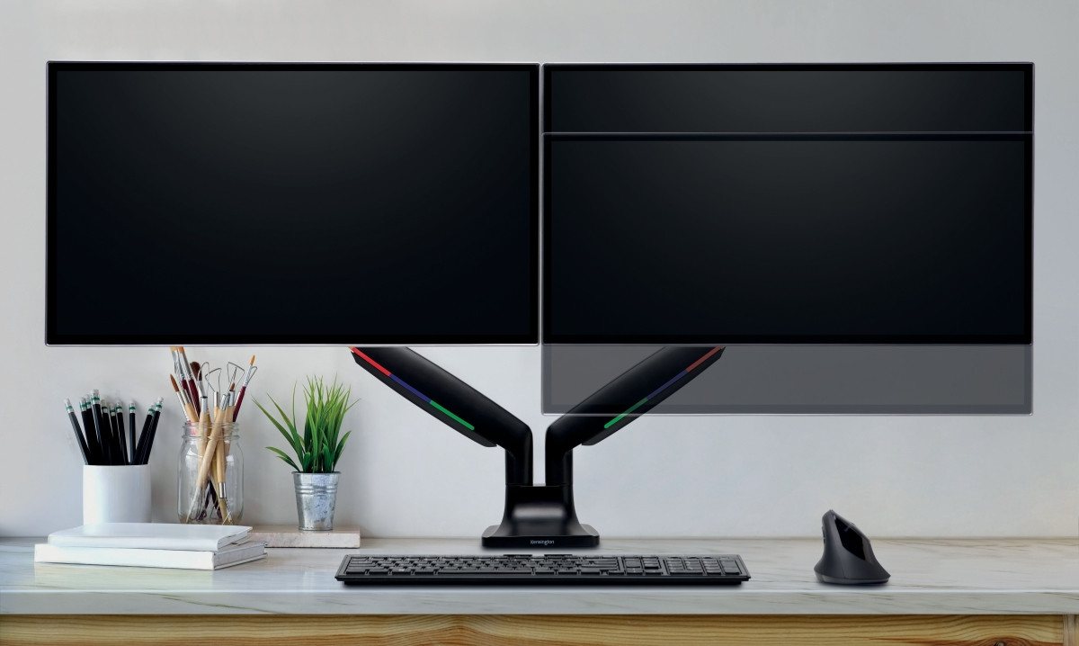 KENSINGTON Monitorarm SmartFit One Touch Dual schwarz Monitor-Halterung KENSINGTON Monitorarm SmartFit One Touch Dual schwarz Monitor-Halterung von KENSINGTON