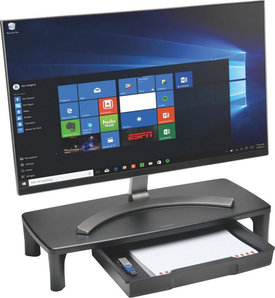 KENSINGTON Monitor-Halterung Monitorständer SmartFit mit Schublade schwarz. KENSINGTON Monitor-Halterung Monitorständer SmartFit mit Schublade schwarz. von KENSINGTON