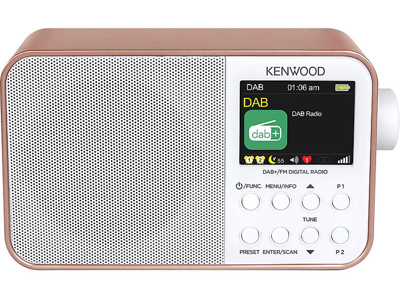 KENWOOD CR-M30DAB-R Tragbares Radio, DAB+ / UKW, DAB+, FM, Bluetooth, Roségold/Weiß KENWOOD CR-M30DAB-R Tragbares Radio, DAB+ / UKW, DAB+, FM, Bluetooth, Roségold/Weiß von KENWOOD