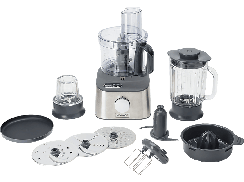 KENWOOD Multipro Compact+ FDM313SS Kompaktküchenmaschine Silber (Rührschüsselkapazität: 2,1 l, 800 Watt) von KENWOOD