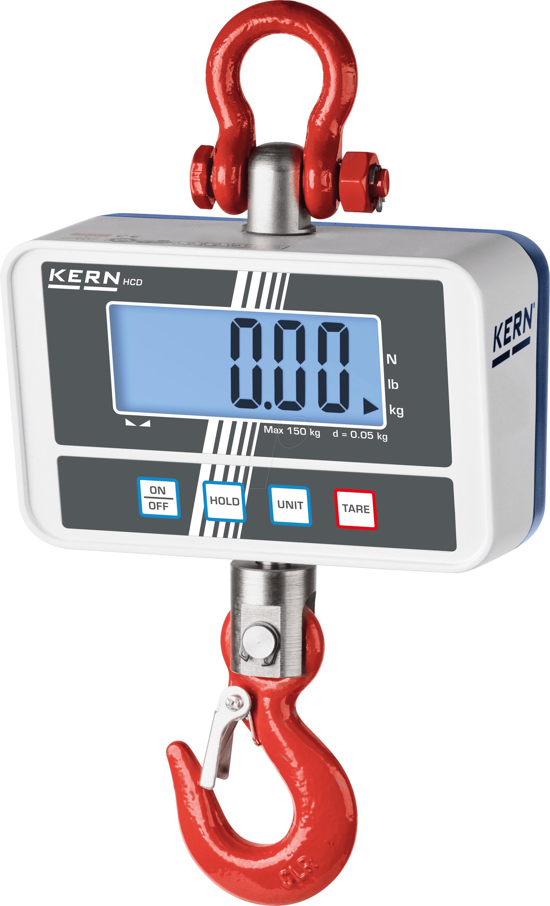 HCD 100K-2D - Kranwaage, digital, bis 60/ 150 kg von KERN-SOHN