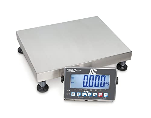 KERN IP-Geschützte Plattformwaage, 30kg/60kg Wägebereich, 10g/20g Ablesbarkeit von KERN