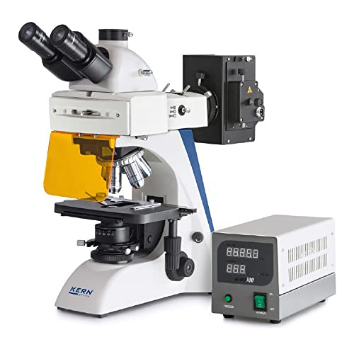 KERN KP-5007 Fluoreszenzmikroskop Trinokular, Inf Plan 4/10/20/40/100, WF10x20, 3W LED (IL) von KERN